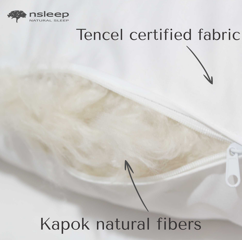 Kapok TENCEL volwassen kussen - 50 x 70 cm