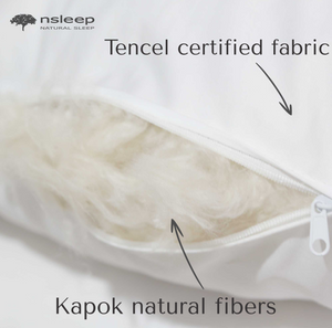 Kapok TENCEL volwassen kussen - 50 x 70 cm